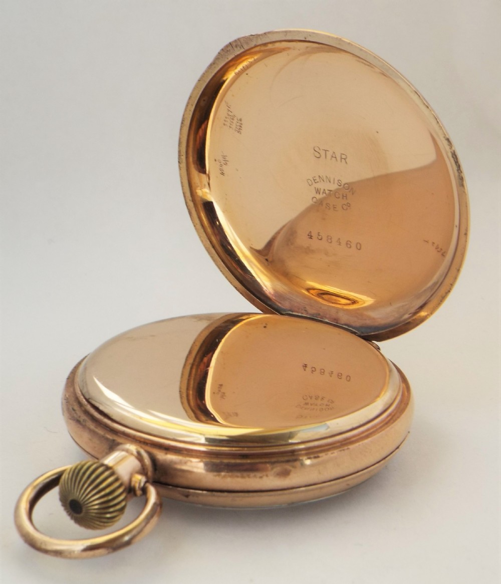 Antique Waltham Traveler pocket watch 1912. View III