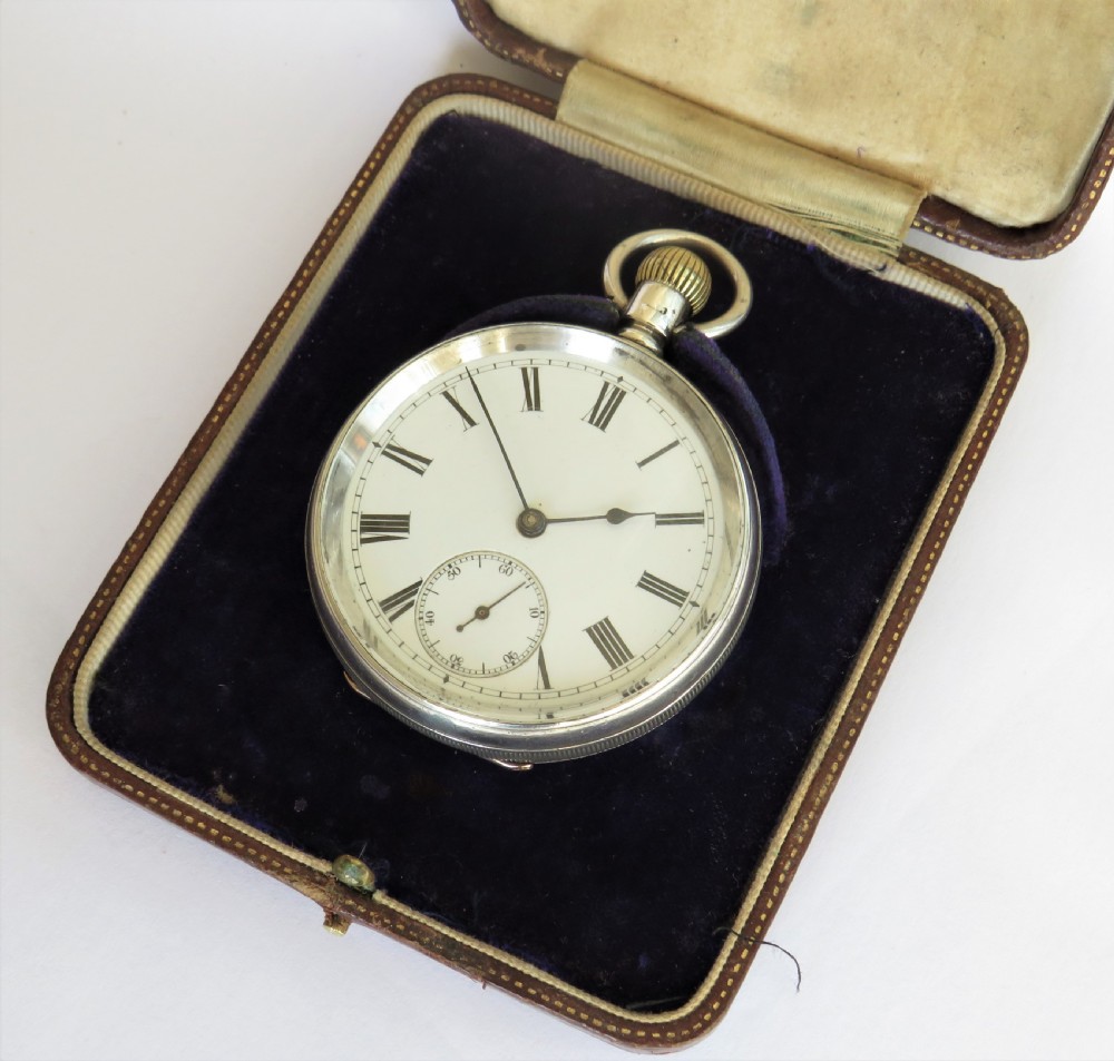 Antique silver Waltham Riverside pocket watch, 1891 View II