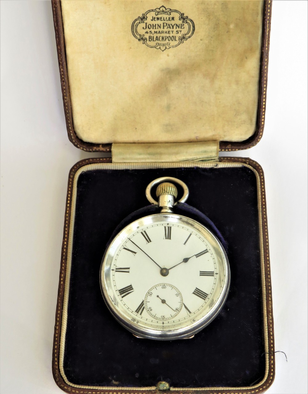 Antique silver Waltham Riverside pocket watch, 1891 View III