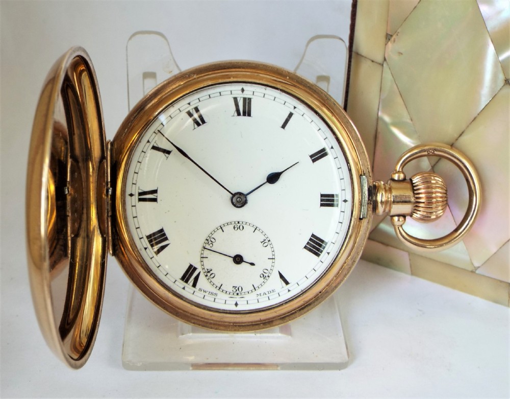 1930s Cyma full hunter pocket watch.