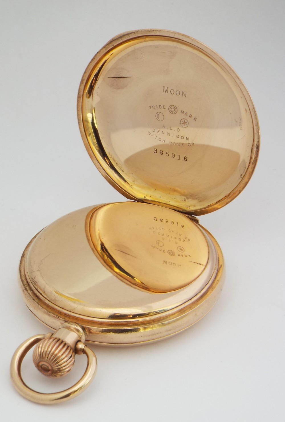 1930s Cyma full hunter pocket watch. View IV