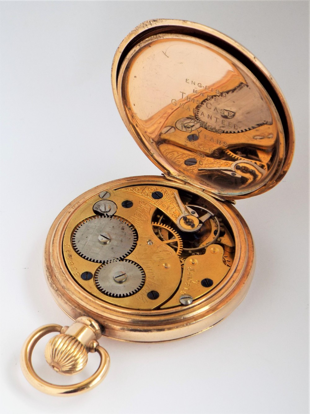A 1920s Thomas Russell full hunter pocket watch. View V