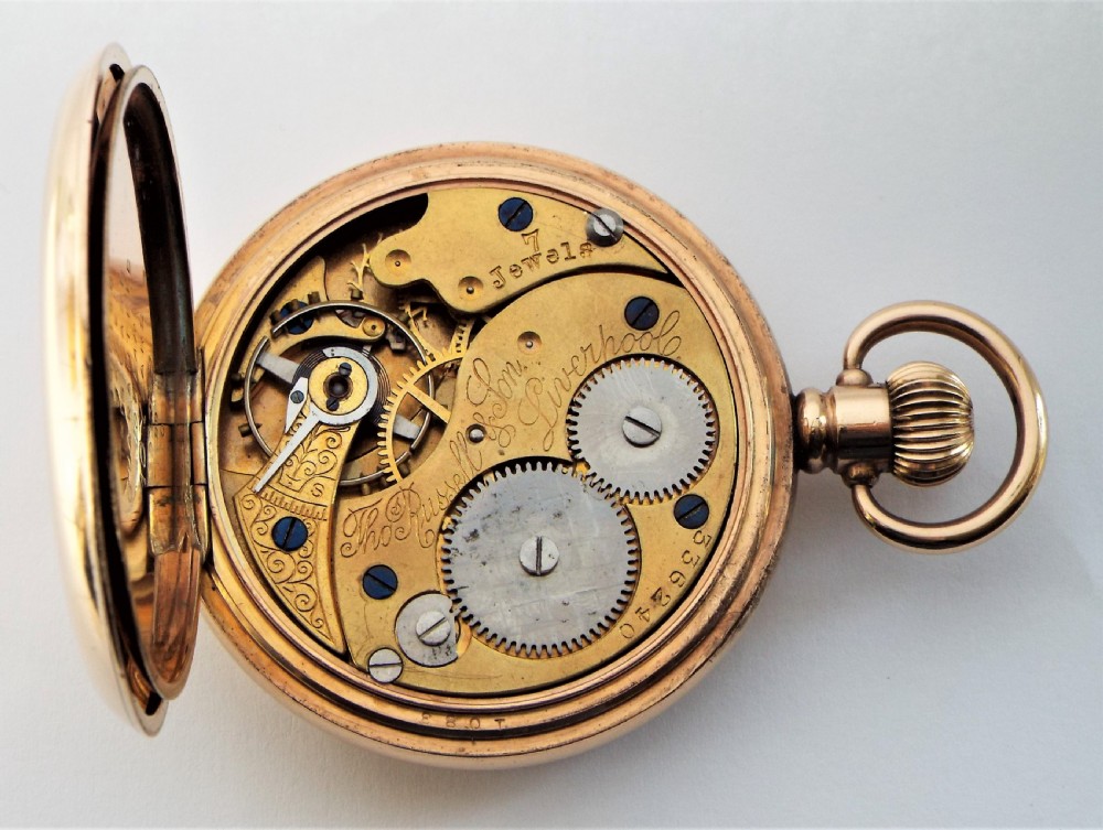 A 1920s Thomas Russell full hunter pocket watch. View VI