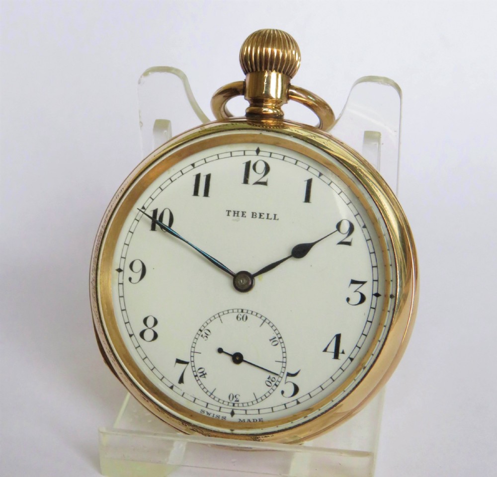 1940s 'The Bell' pocket watch by Quartier Fils