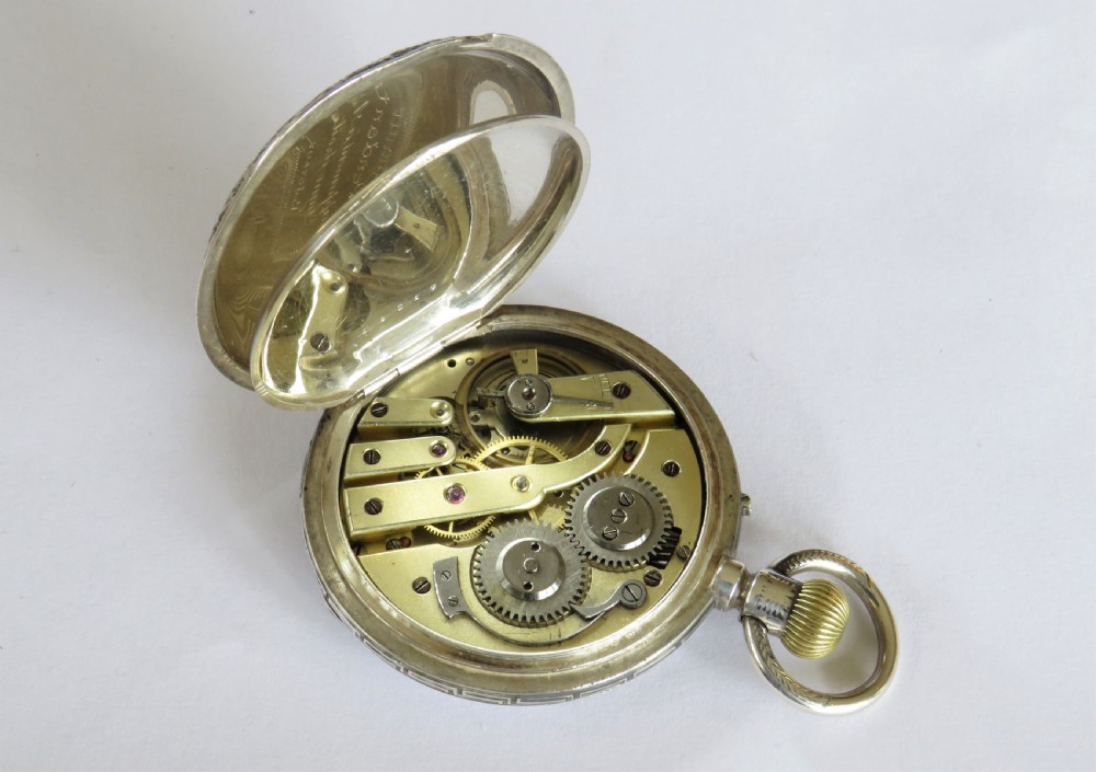 Interesting antique pocket watch with horse image View IV