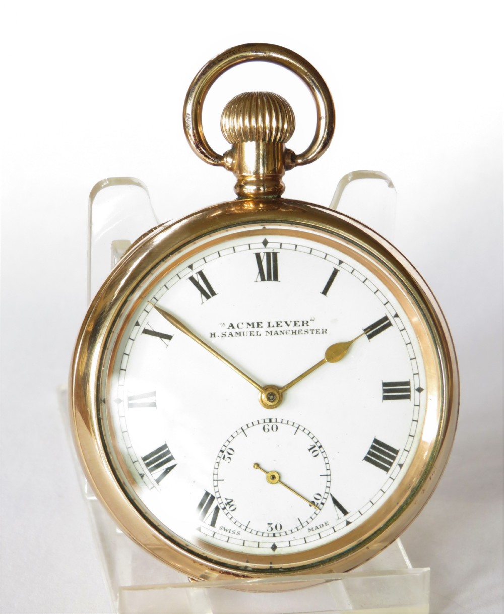 “Acme Lever” Buren pocket watch for H Samuel View II