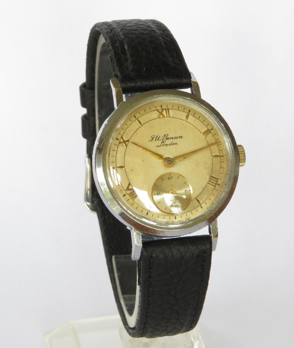 Gents early 1950s Smiths wrist watch for J W Benson
