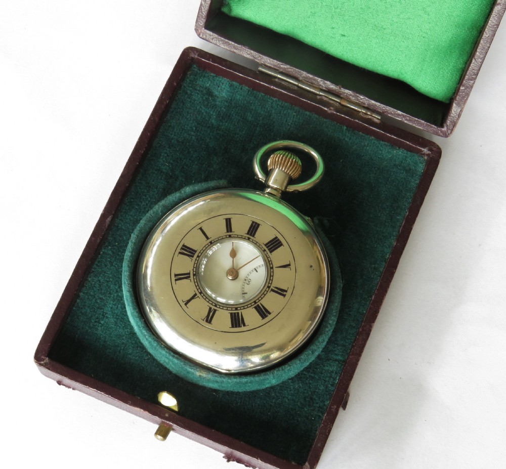 Early 20th C silver half hunter pocket watch View II