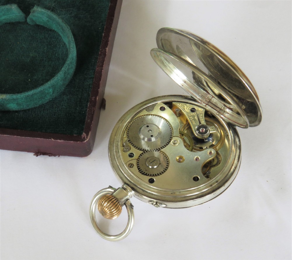Early 20th C silver half hunter pocket watch View III