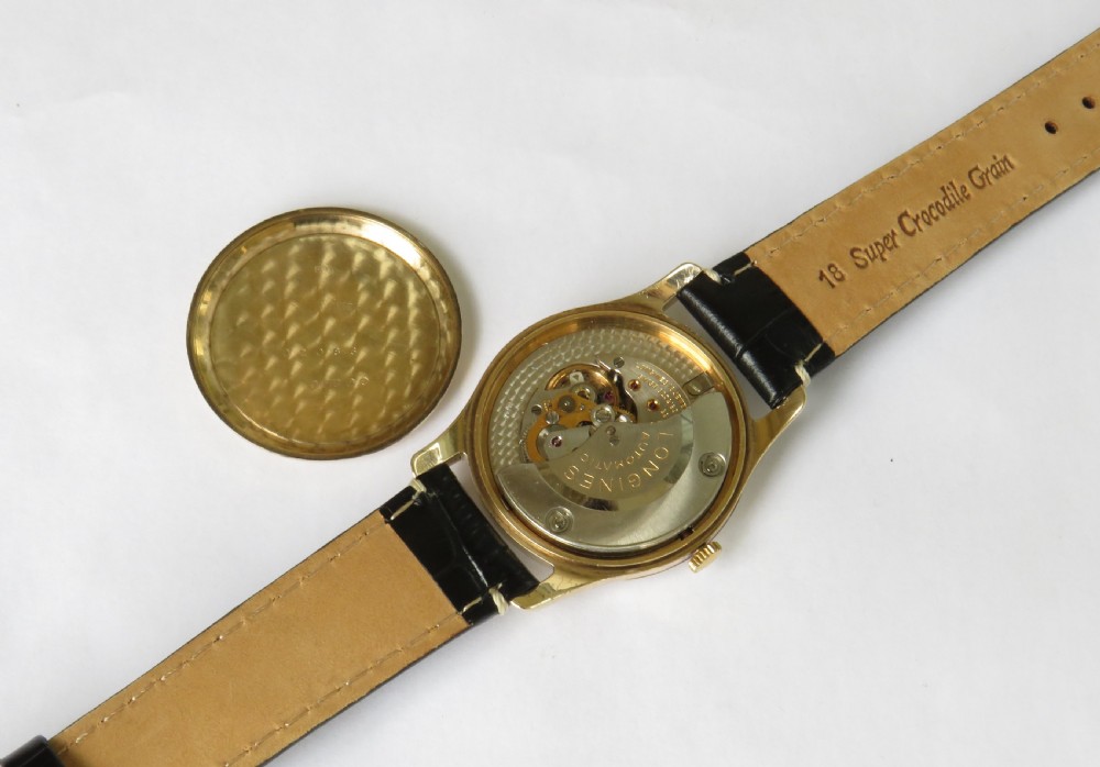 Gents 9ct gold Longines wrist watch, 1956 View III