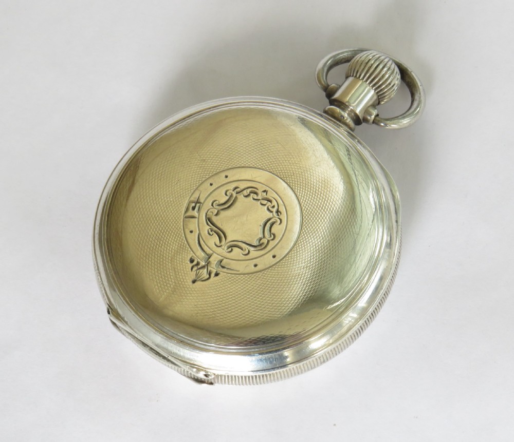 Antique Thomas Russell silver half hunter pocket watch View III