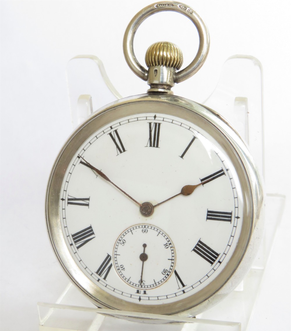 Antique silver Omega pocket watch, c1910s