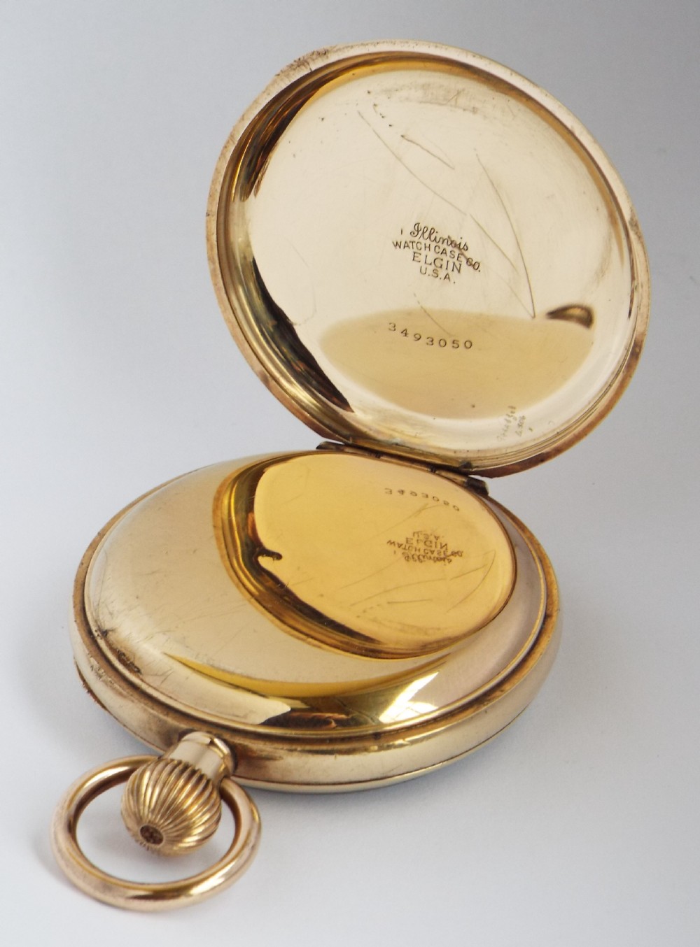 Antique 1917 Waltham pocket watch. View III