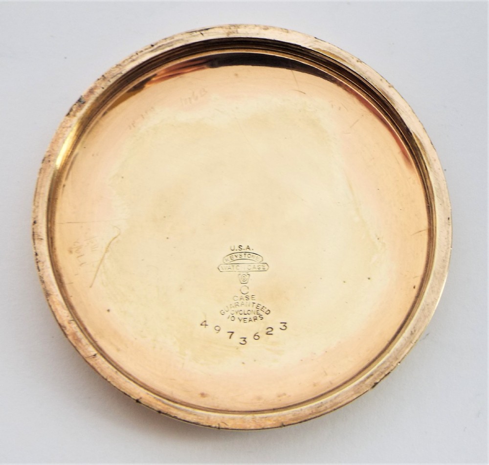 Antique 1920s Electa pocket watch. View IV