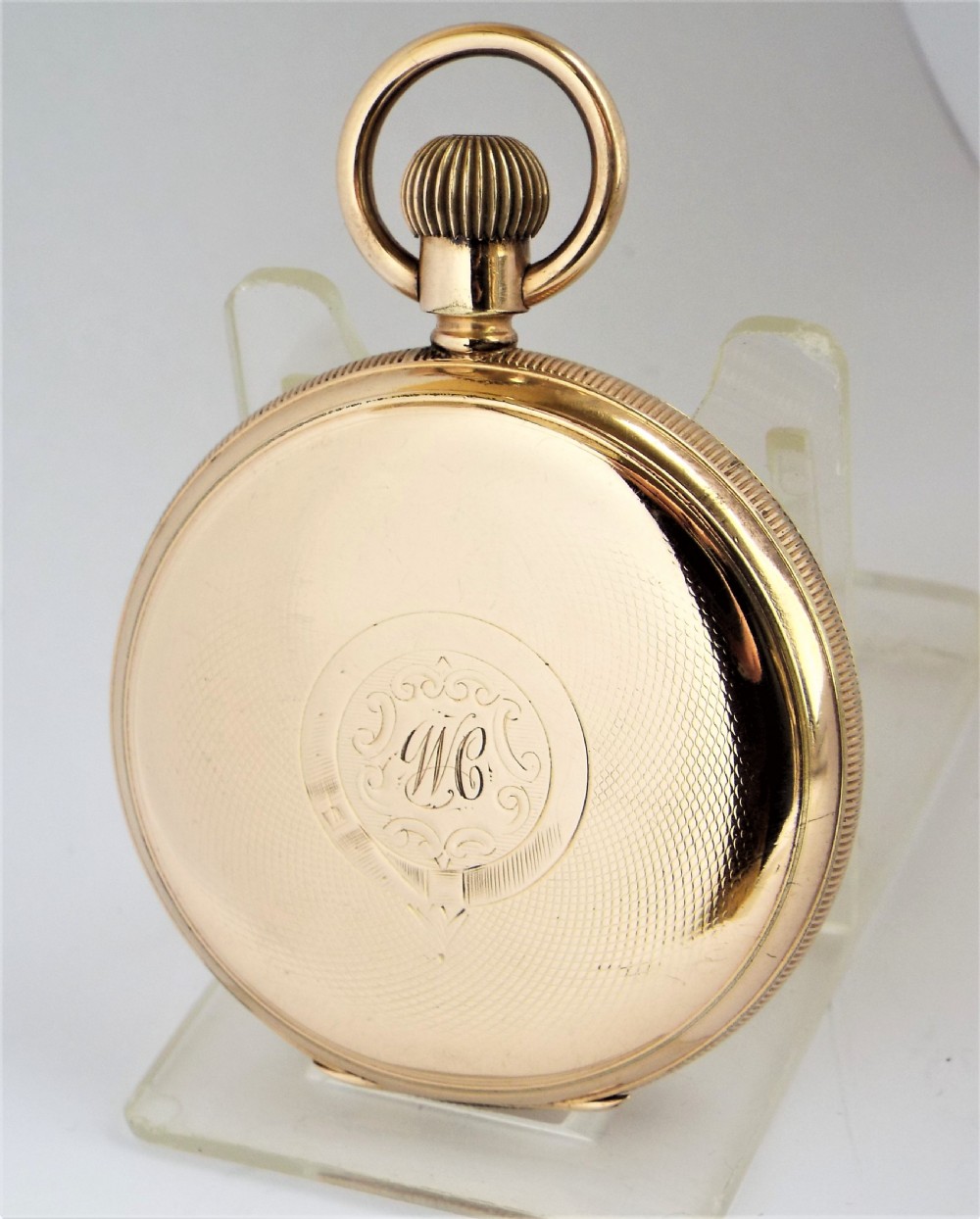 Antique Waltham Bond Street hunter pocket watch View III