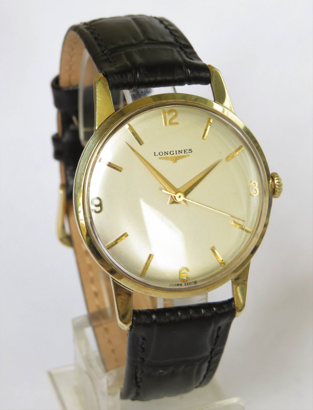 Gents 9ct gold Longines wrist watch, 1960 View II