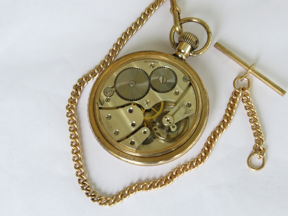 Antique Limit pocket watch and chain View III