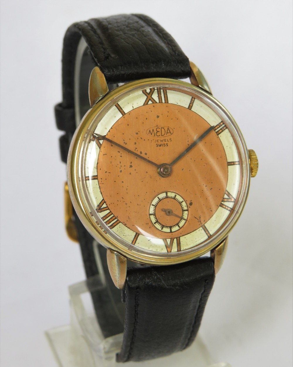 Gents 1950s Meda wrist watch View II