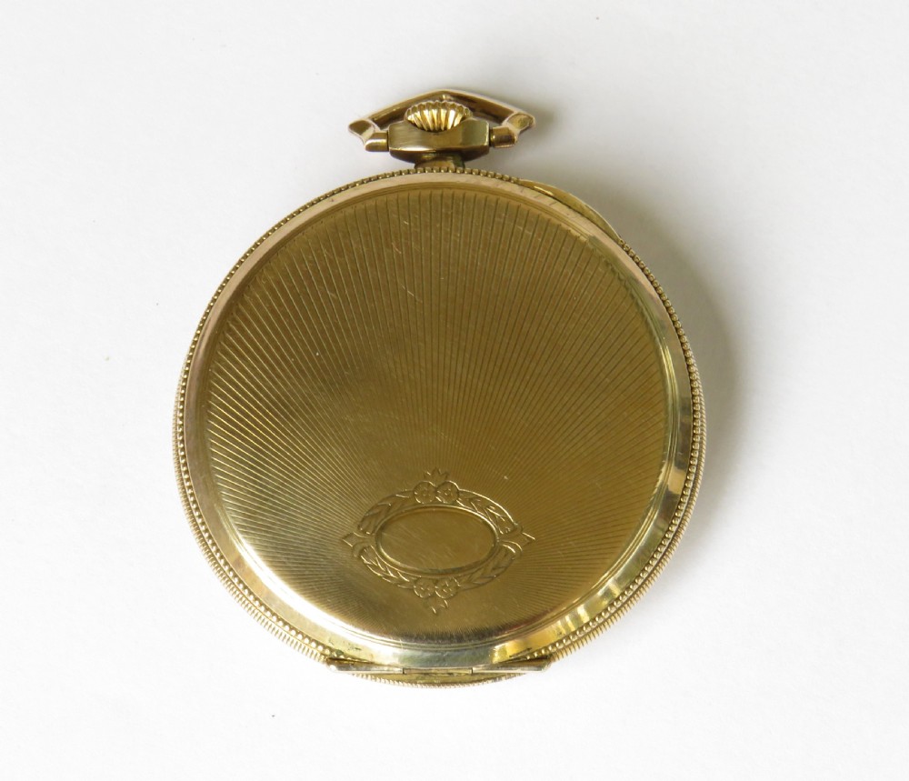 Antique Art Deco gold filled pocket watch View II