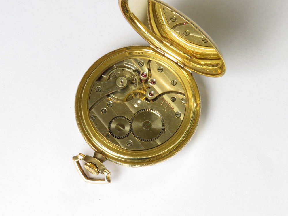 Antique Art Deco gold filled pocket watch View III