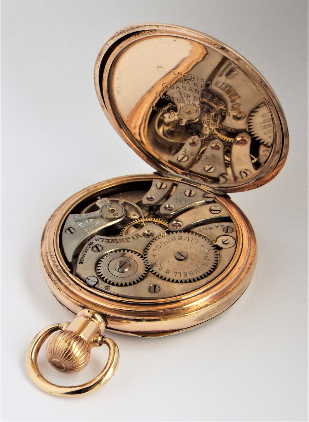 1920s Thomas Russell pocket watch. View V