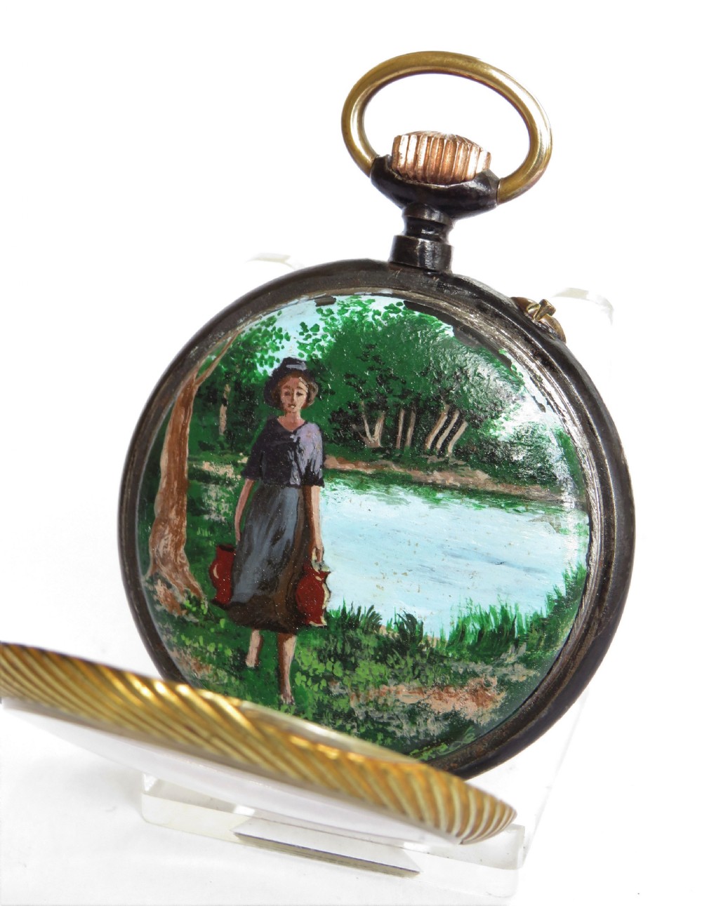 Unique antique Système Roskopf Patent pocket watch View II