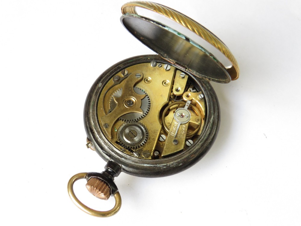 Unique antique Système Roskopf Patent pocket watch View III