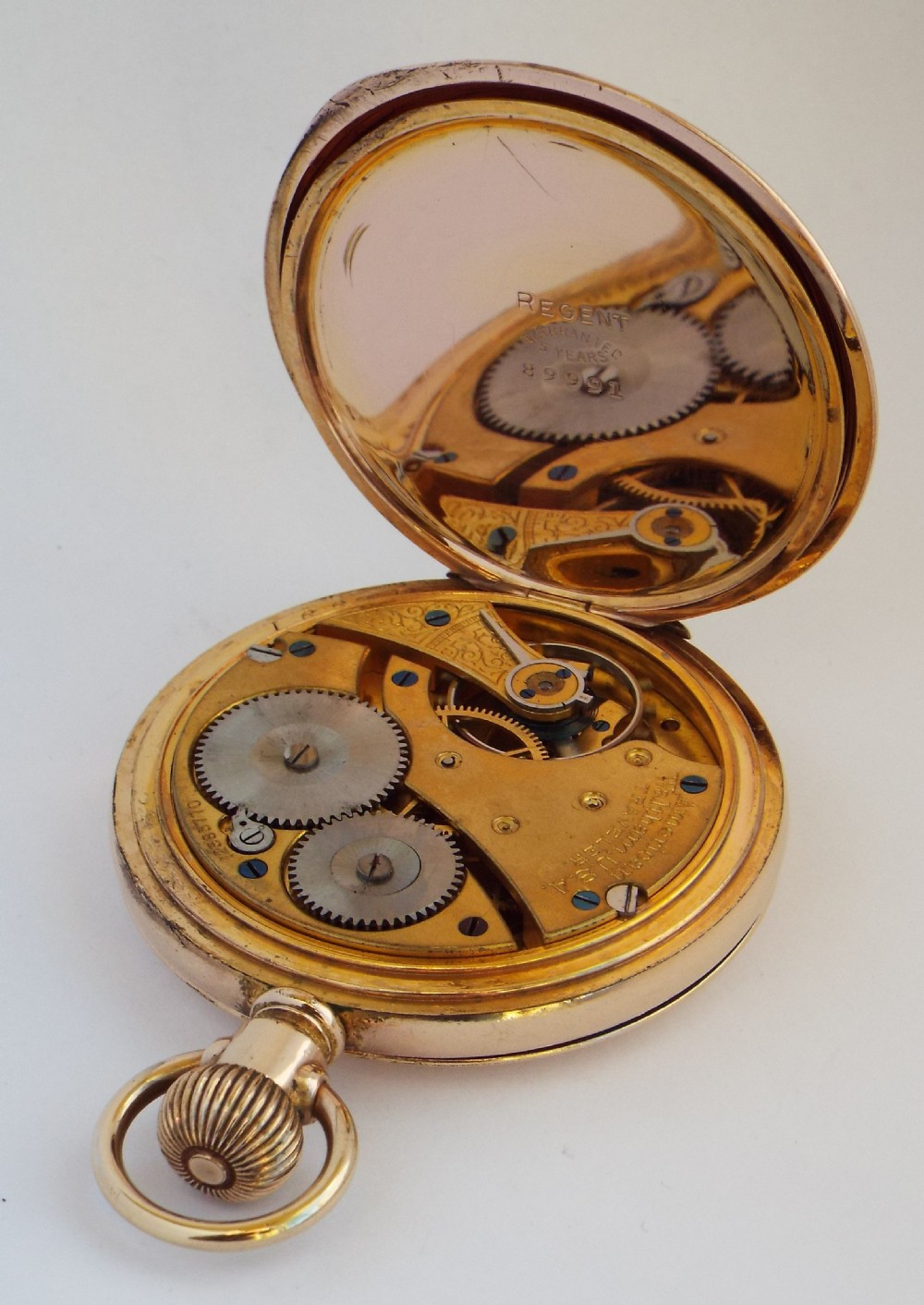 Antique 1903 Waltham full hunter pocket watch. View VI