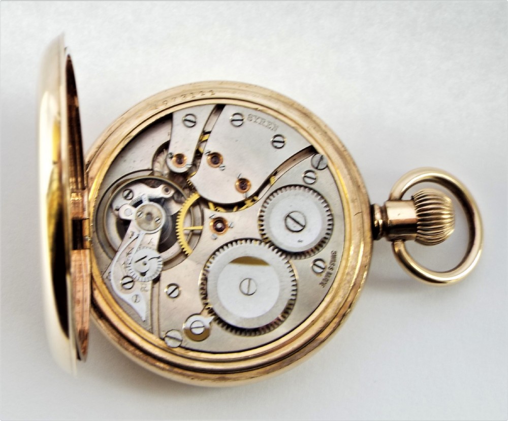 Antique Syren full hunter pocket watch. View VI