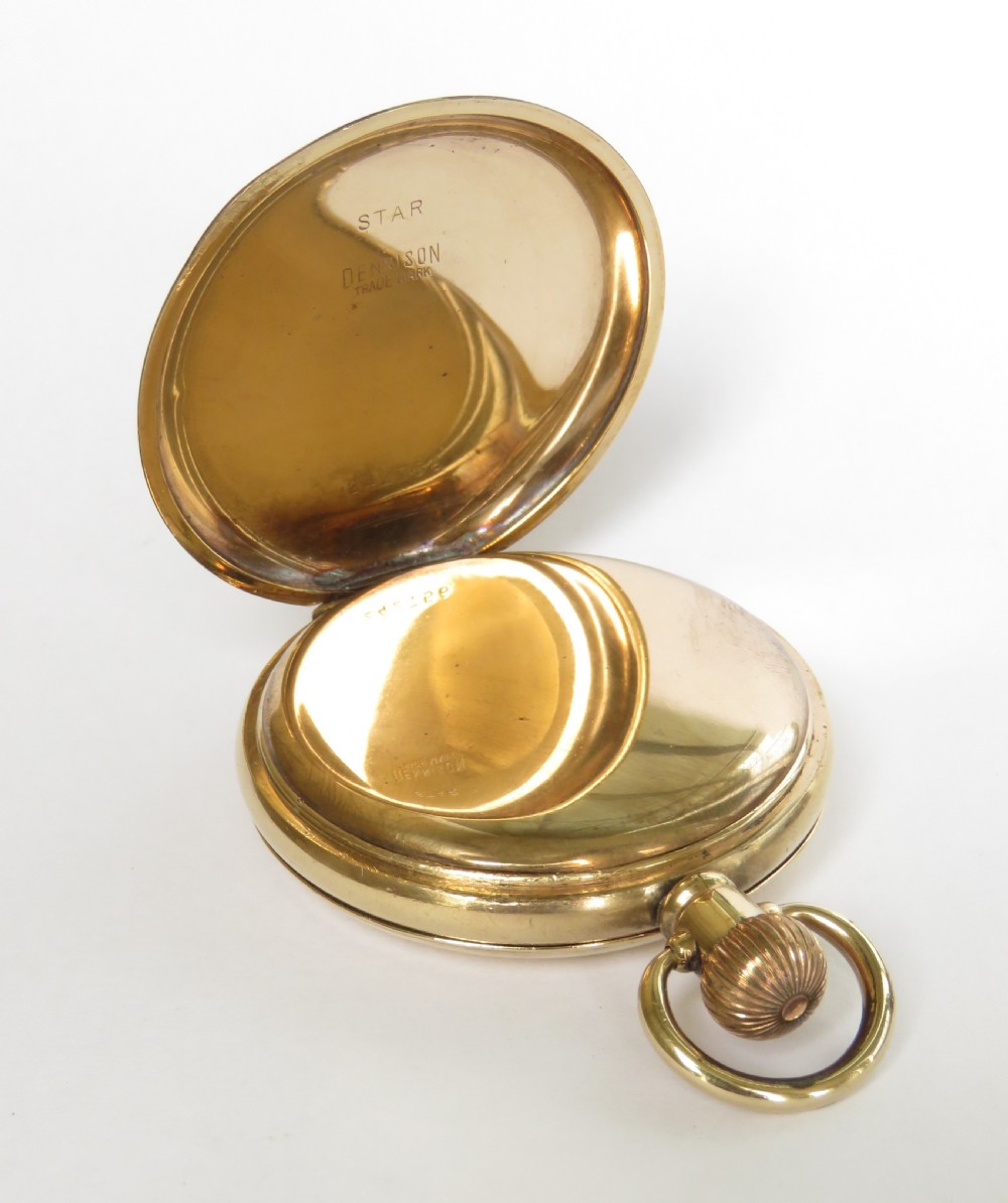1918 Elgin full hunter pocket watch View III