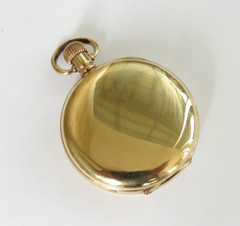 1918 Elgin full hunter pocket watch View V