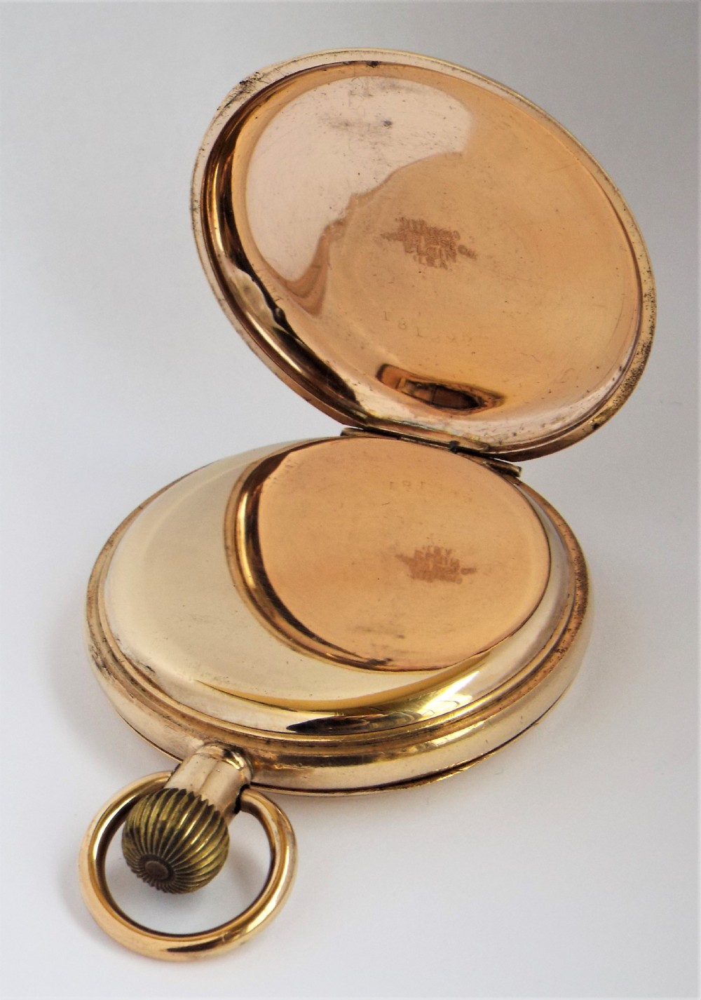 An antique Limit full hunter pocket watch. View IV