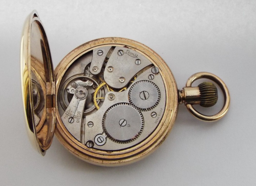 An antique Limit full hunter pocket watch. View VI