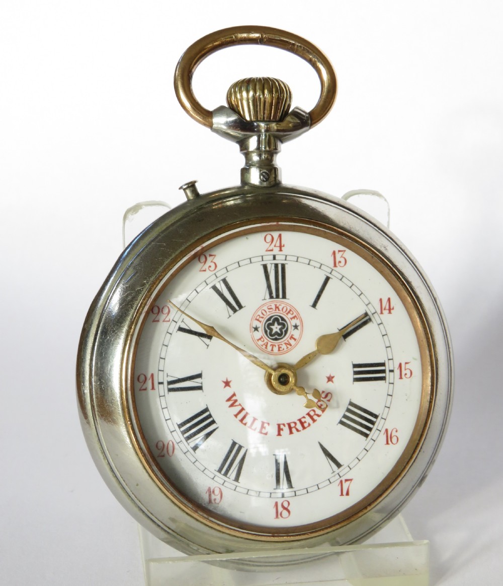 Antique Wille Frères Roskopf pocket watch View II
