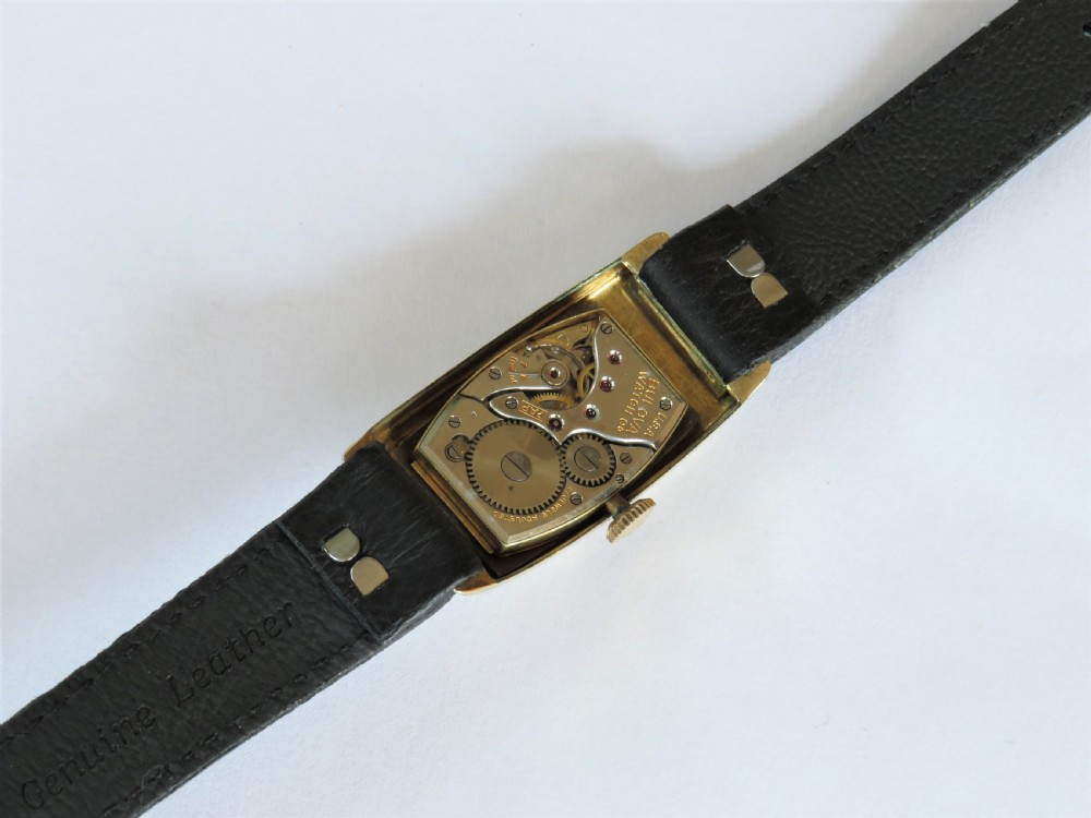 Mid-size Bulova Minute Man wrist watch, 1937 View III