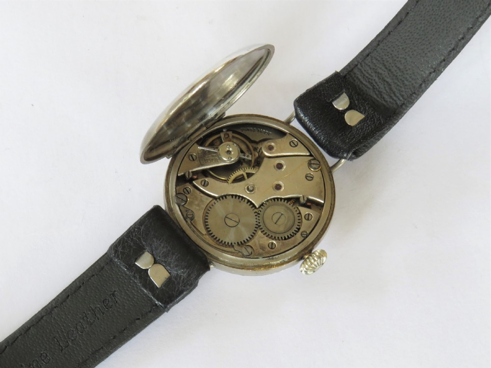 Antique trench watch by Adolf Michel View III