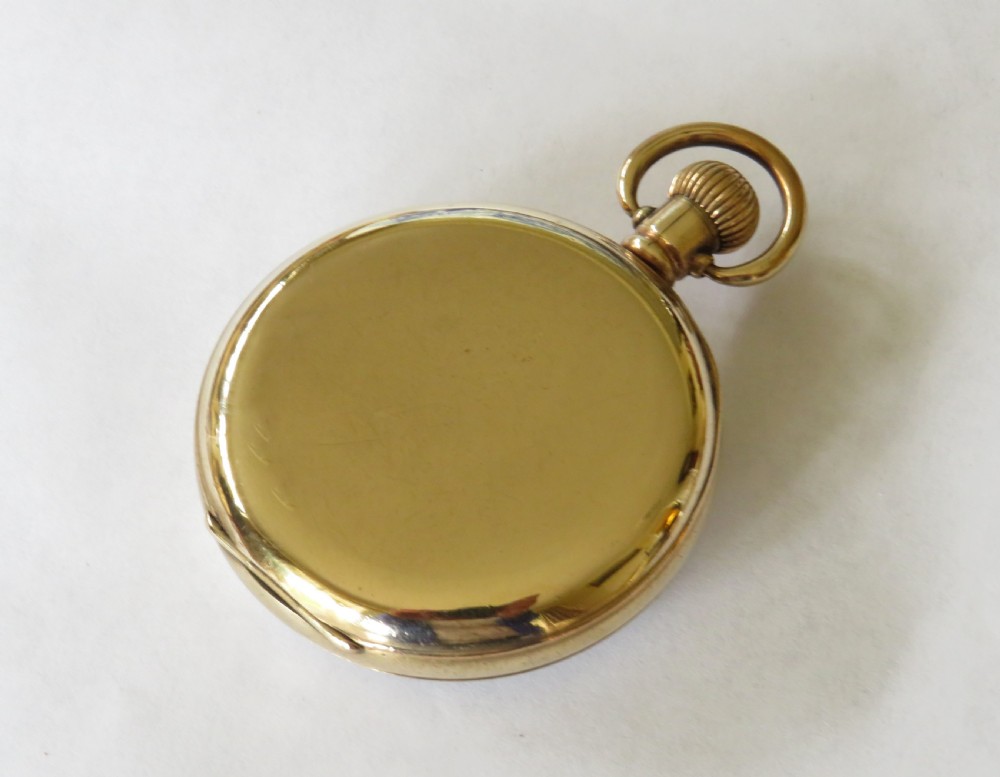 1930s Craftsman gold plated pocket watch View III
