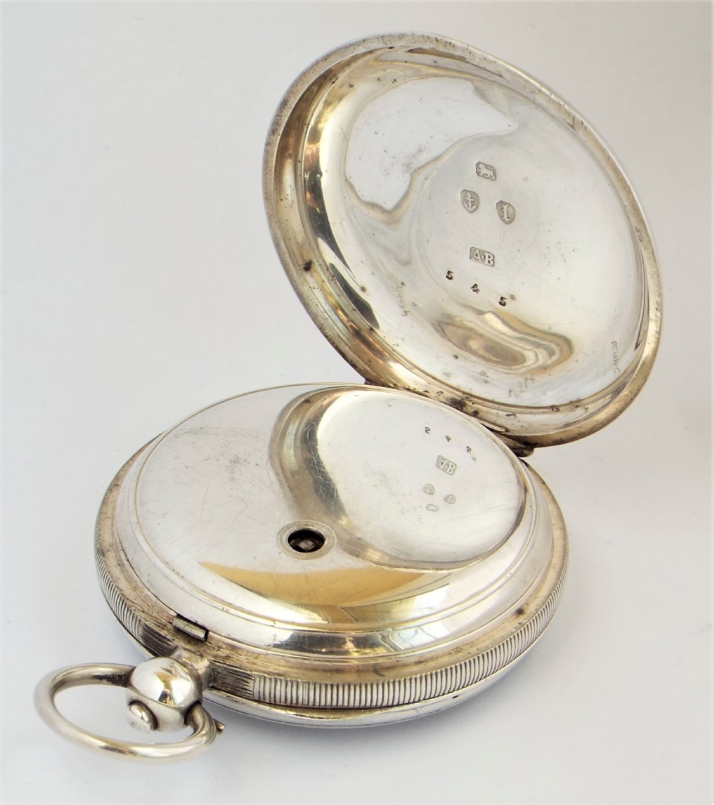 An antique silver Waltham Farringdon D pocket watch. View III