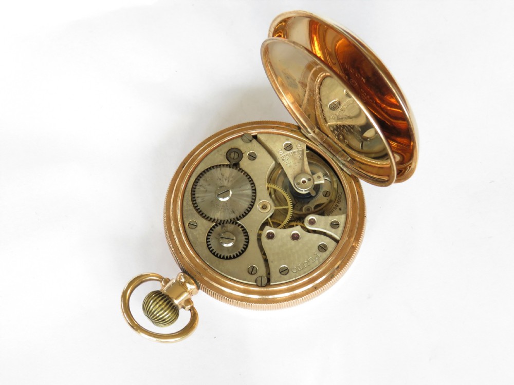 Antique Pluto full hunter pocket watch. View II