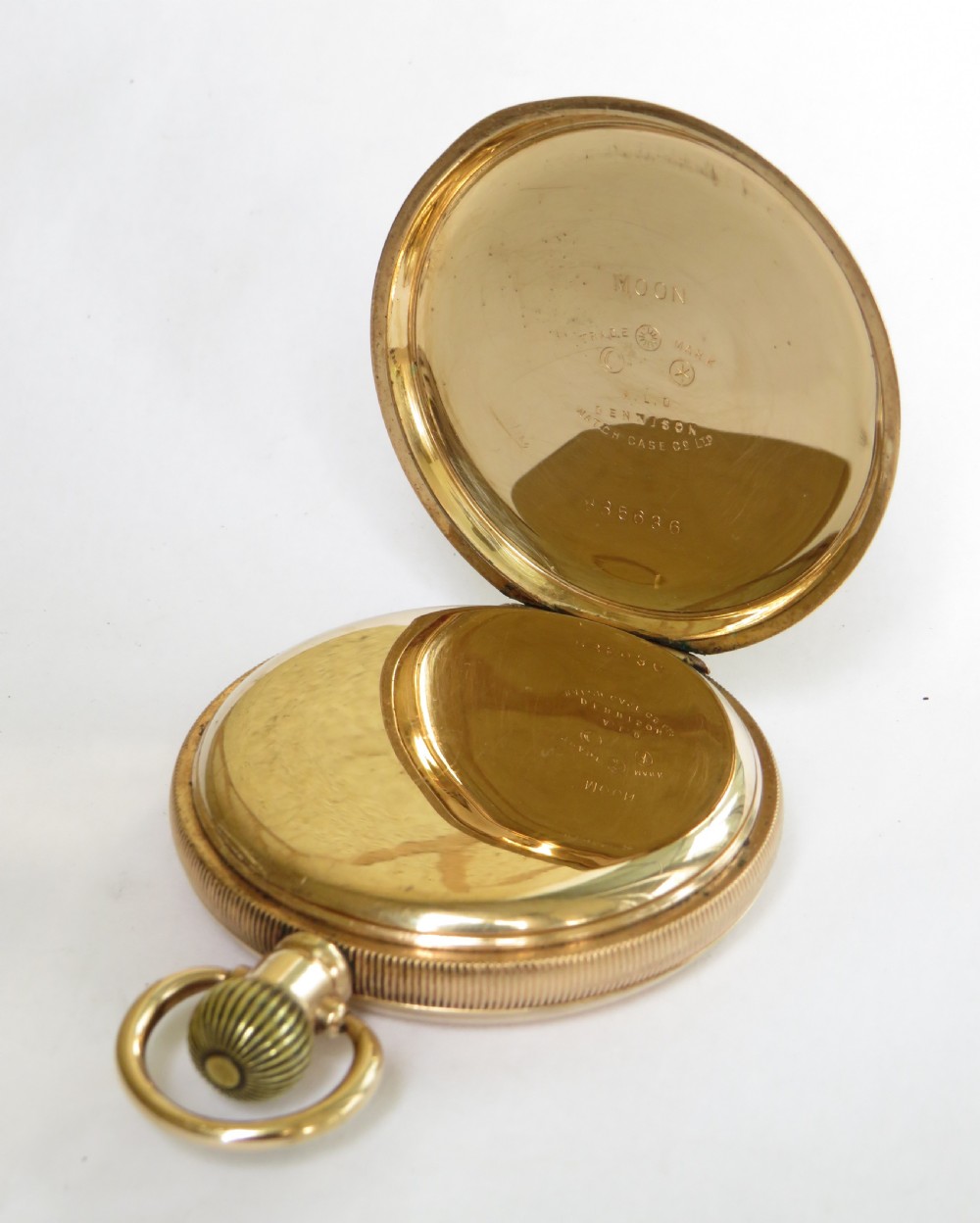 Antique Pluto full hunter pocket watch. View III
