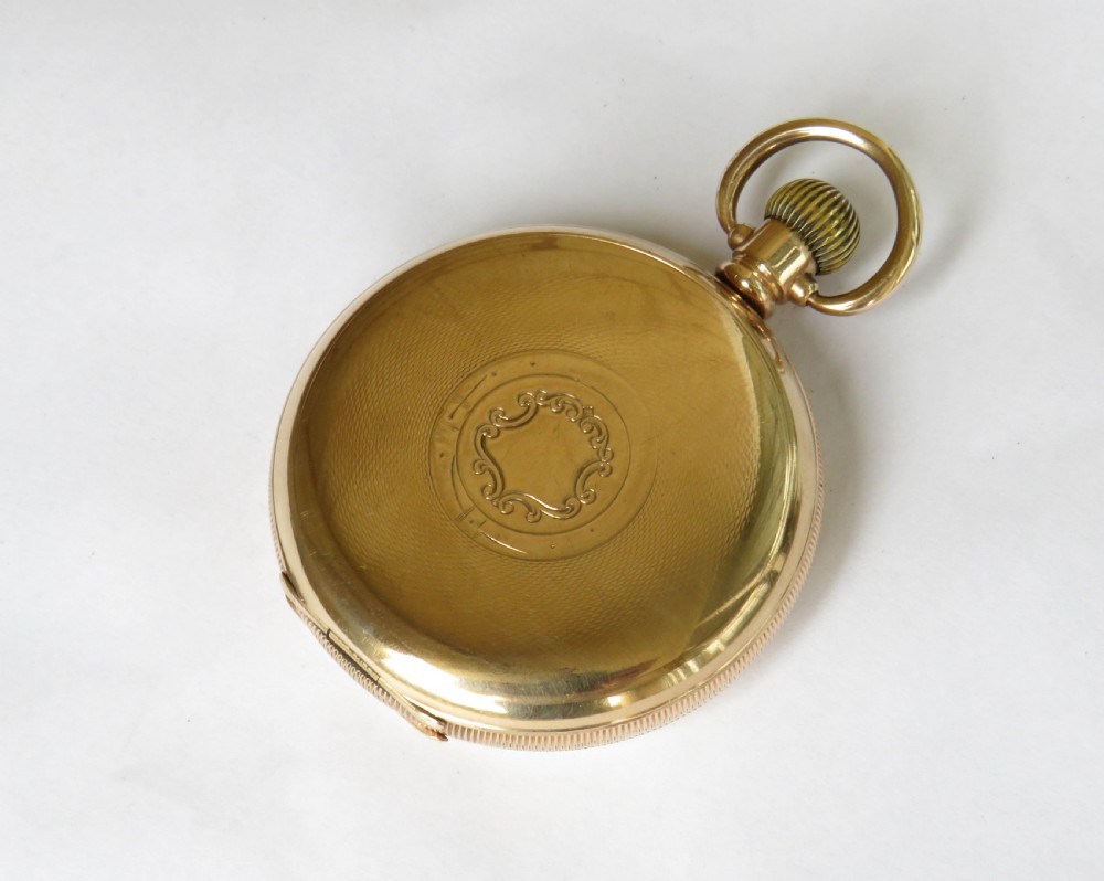 Antique Pluto full hunter pocket watch. View IV