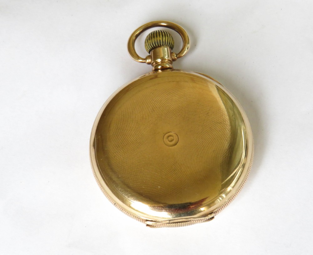 Antique Pluto full hunter pocket watch. View V
