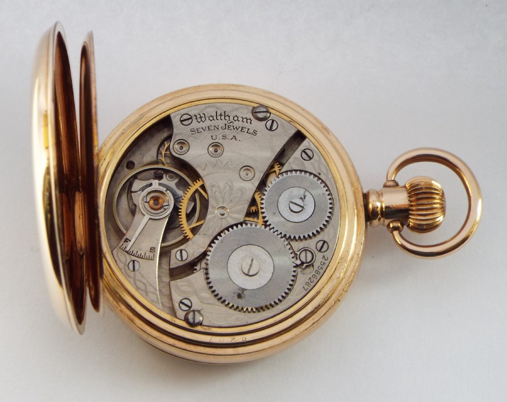 1926 Waltham full hunter pocket watch. View VI