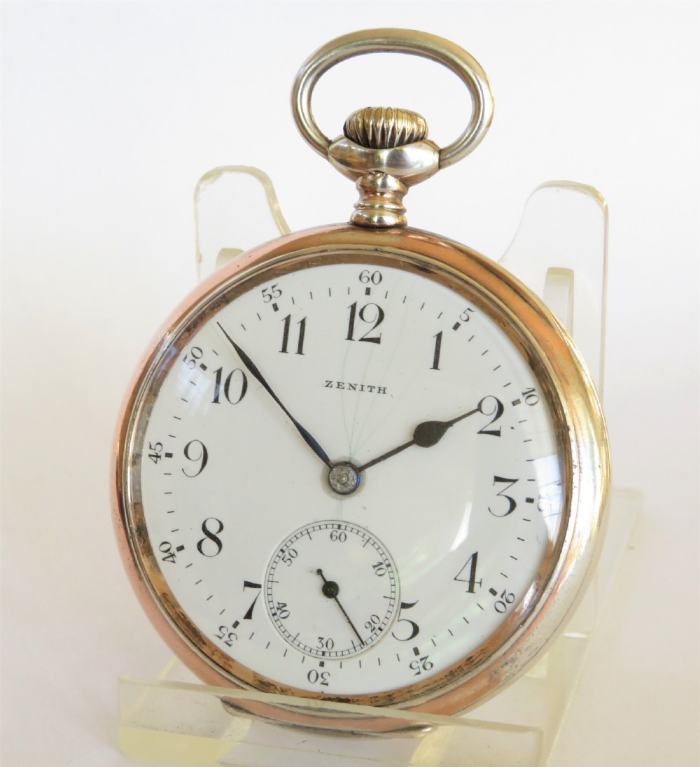Antique Zenith pocket watch, 1915