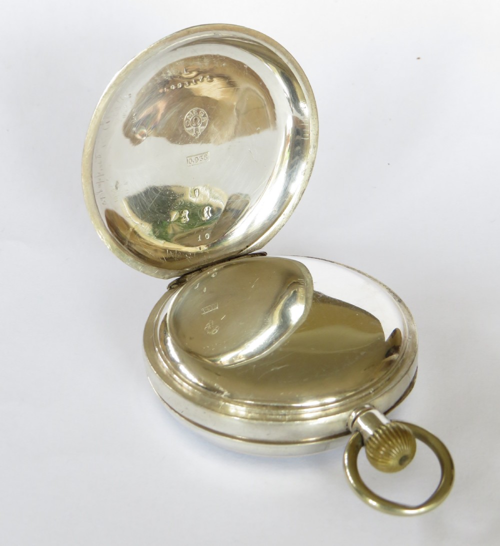 Antique silver Omega pocket watch View IV