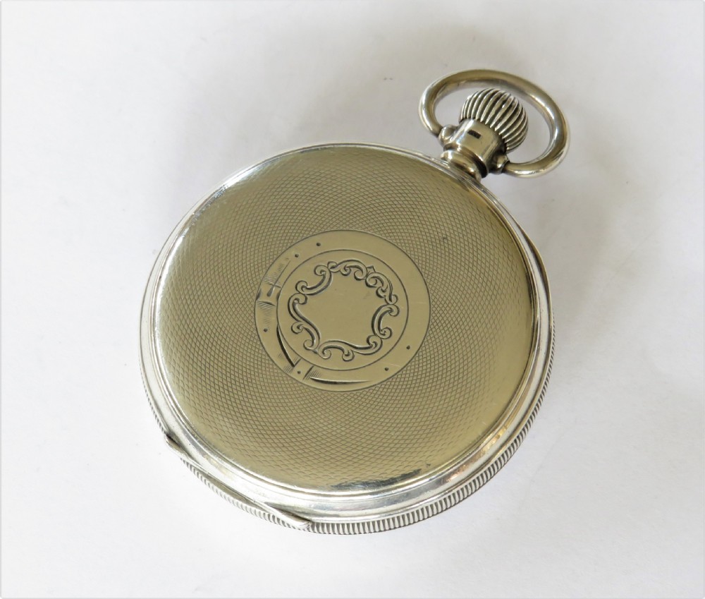 1929 silver Koh-I-Noor pocket watch, Louis Brandt View III