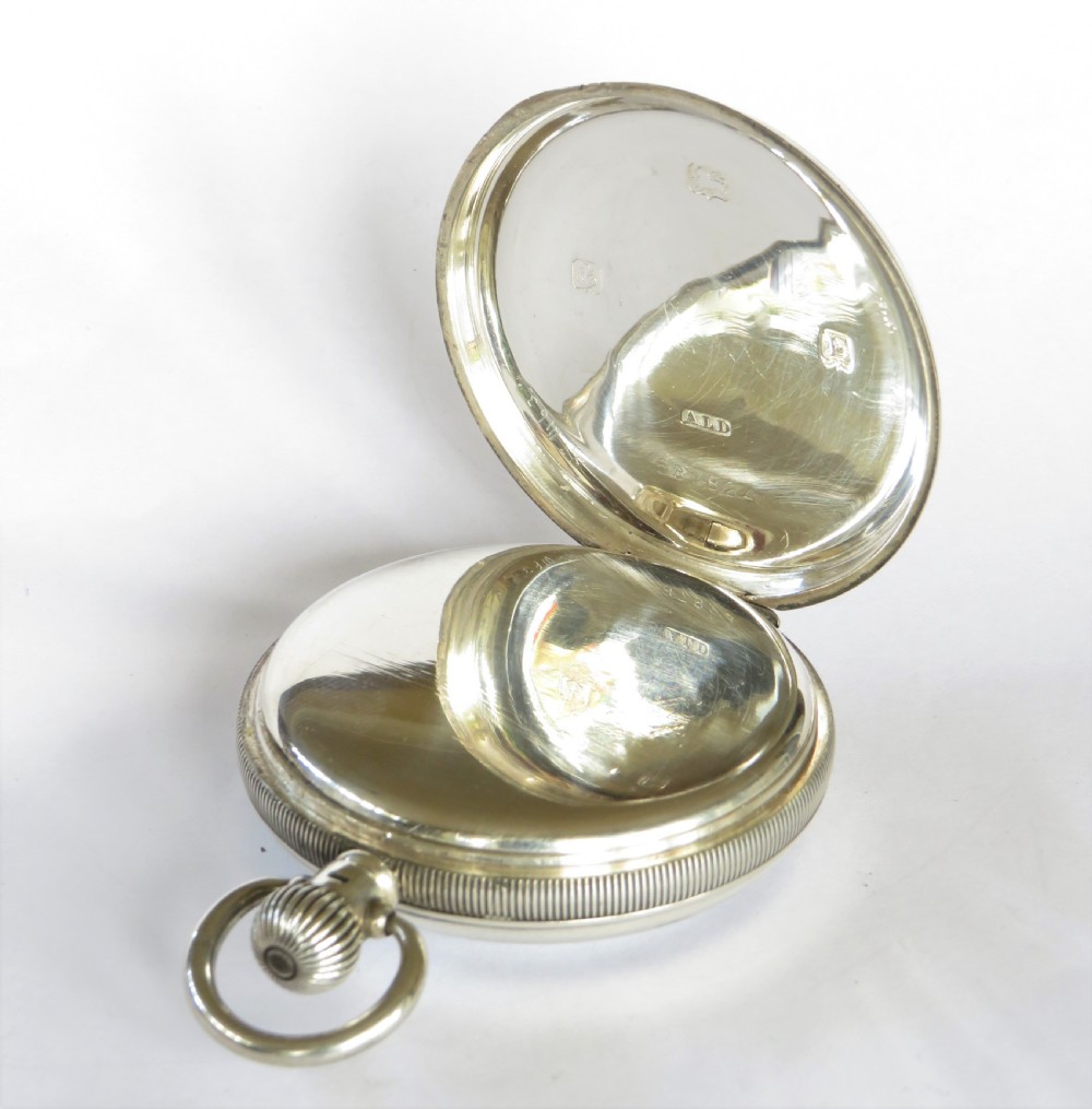 1929 silver Koh-I-Noor pocket watch, Louis Brandt View IV