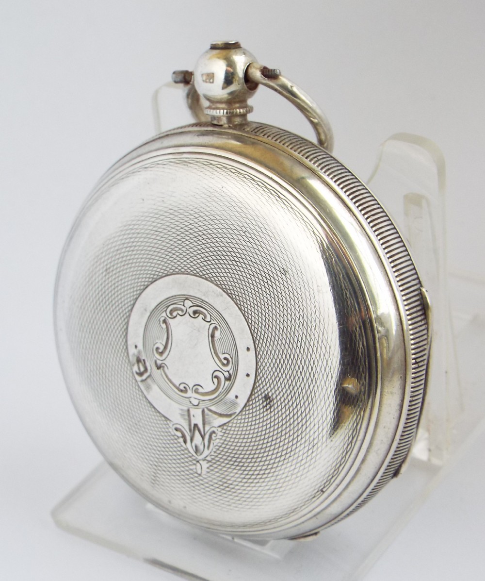 1883 silver English Lever pocket watch. View II