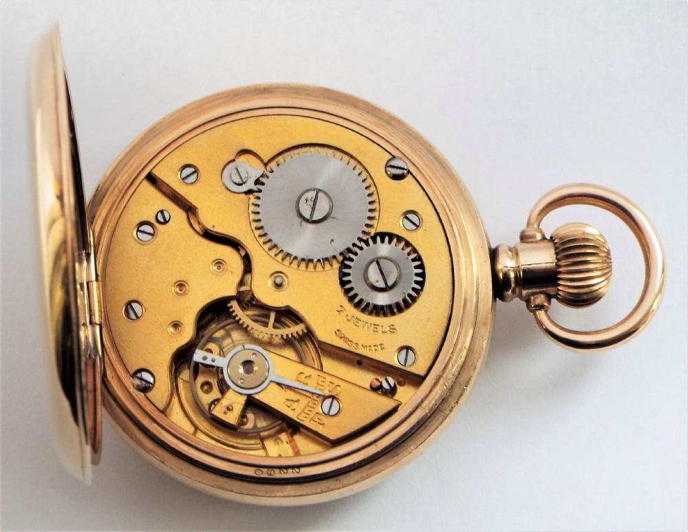 Antique 1920s Swiss pocket watch. View V