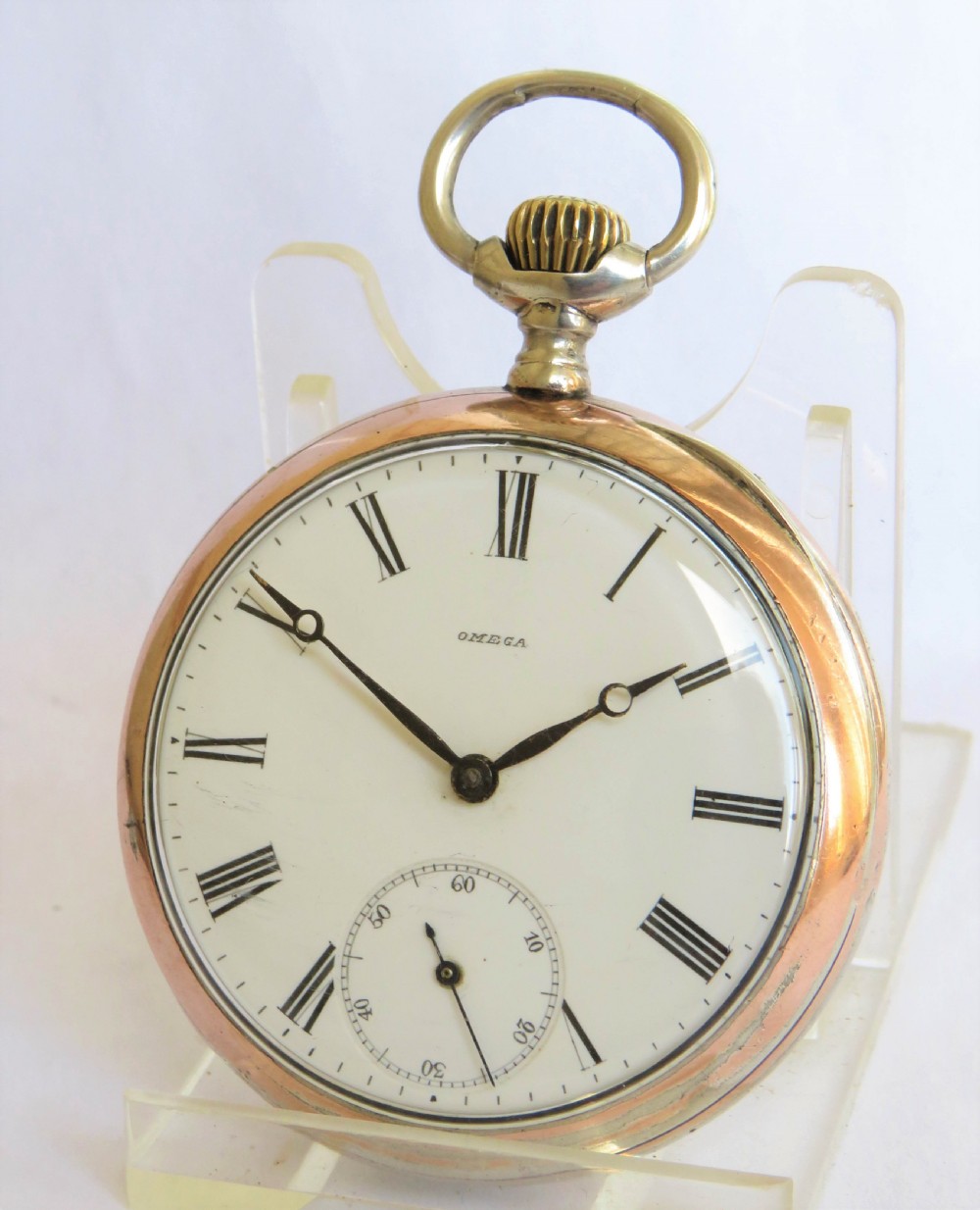 Antique silver Omega pocket watch.
